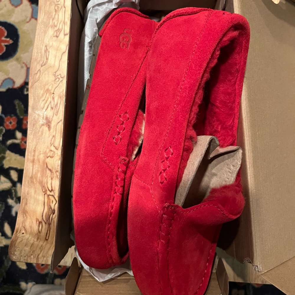 Brand new in box Red Ugg Slippers